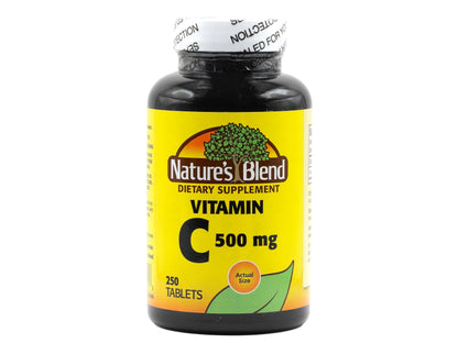 Nature's Blend Vitamin C 500 mg – 250 Tablets