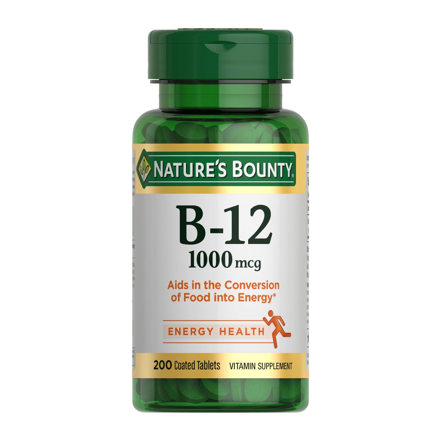 Nature's Bounty Vitamin B12 1000 mcg – Supports Energy Metabolism, 200 Count