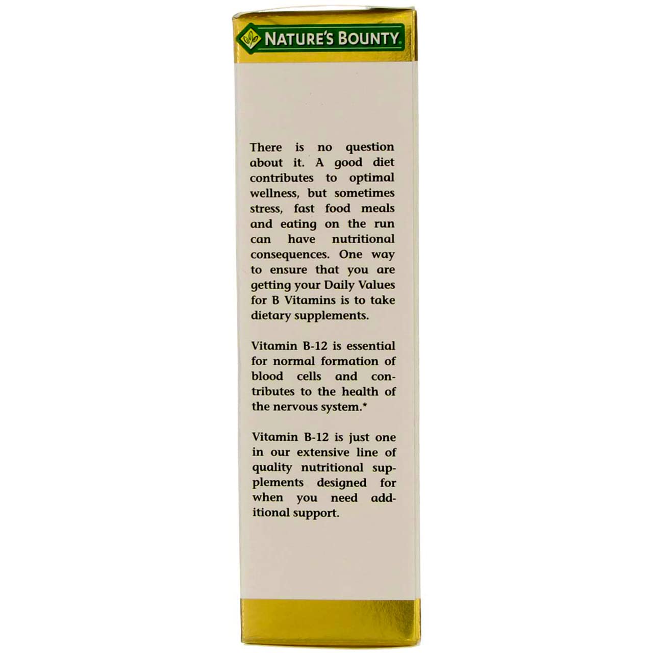 Nature's Bounty B-12 5000 mcg Sublingual Liquid – Energy & Nervous System Support, 4-Pack