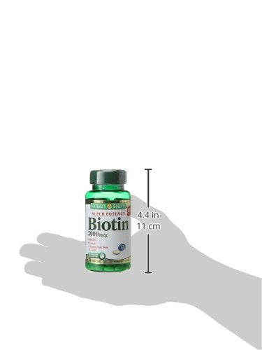 Nature's Bounty Biotin 5000 mcg – 150 Rapid Release Softgels | Biotin for Energy Metabolism, Hair & Skin