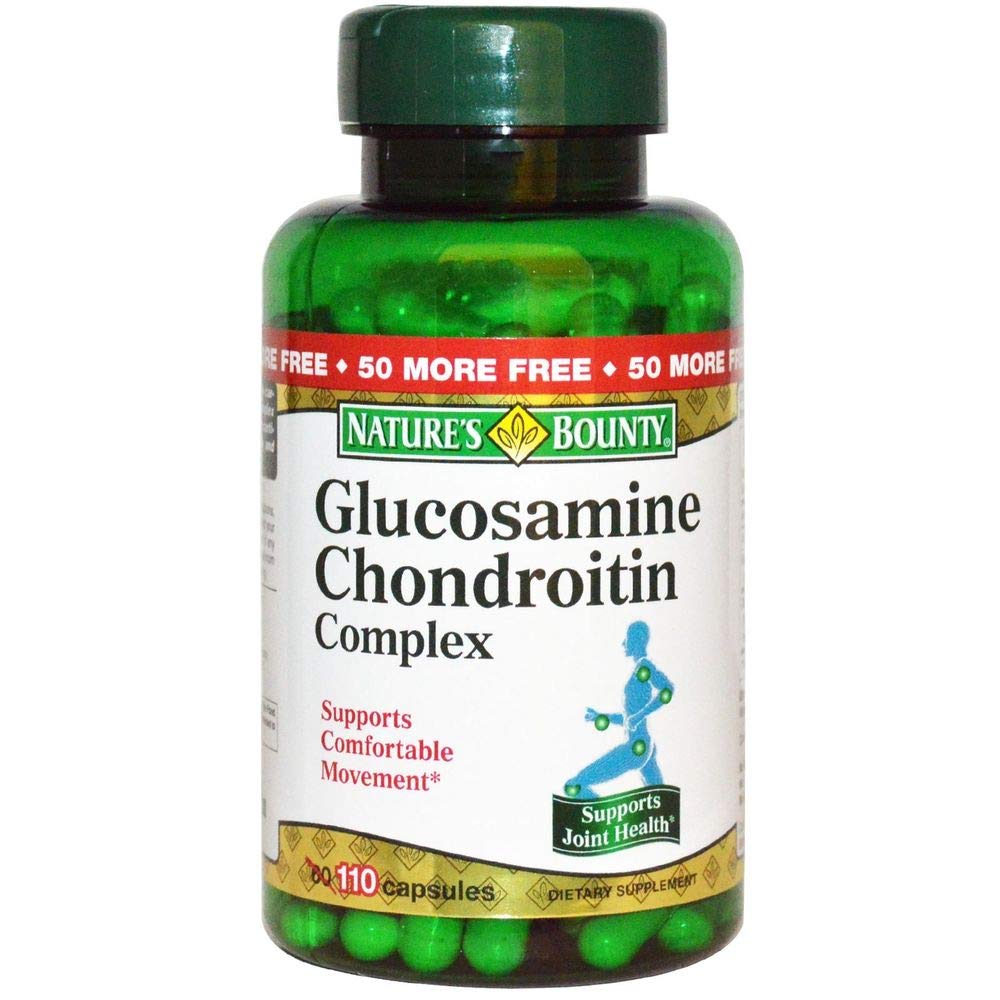 Nature's Bounty Glucosamine Chondroitin Complex 110 Capsules Pack of 2