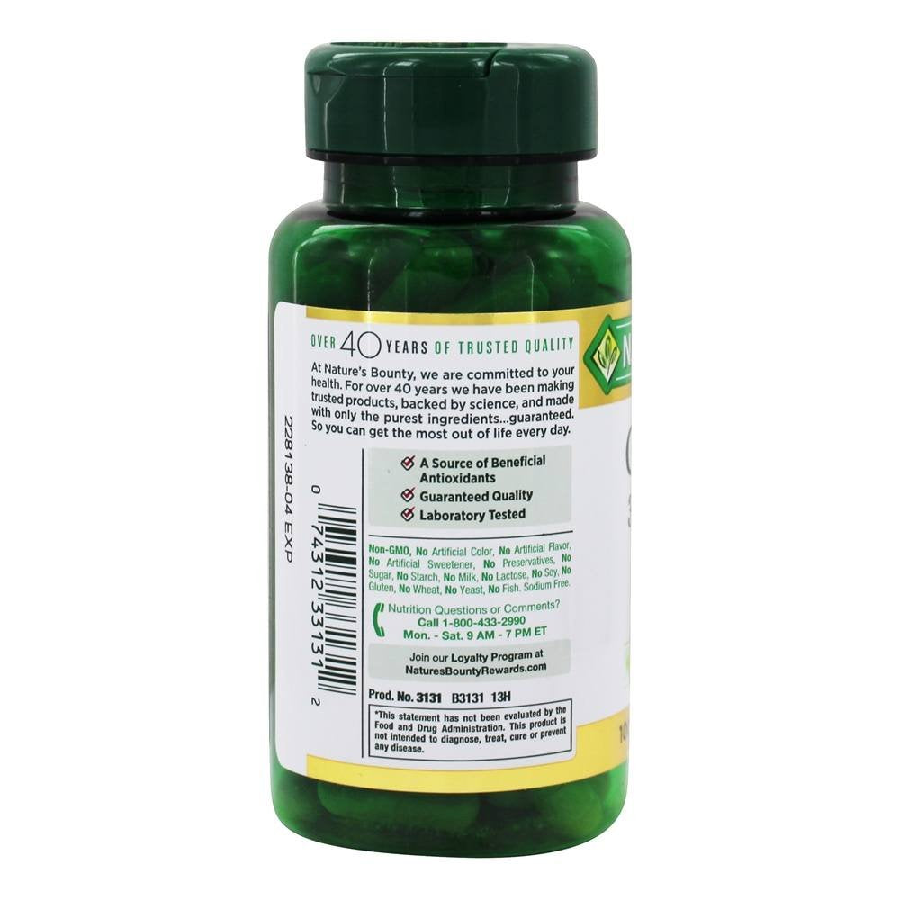 Nature's Bounty Green Tea Extract 315mg, 100 Capsules (Pack of 2) | Antioxidant Support