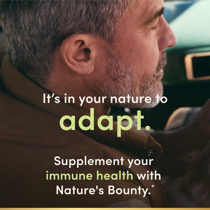 Nature's Bounty Immune 24 Hour Plus Ester-C Vitamin C 1000 mg, D & Zinc - 50 Count
