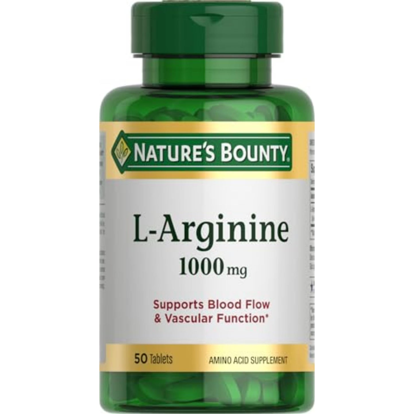 Nature's Bounty L-Arginine 1000mg – Supports Blood Flow & Vascular Function