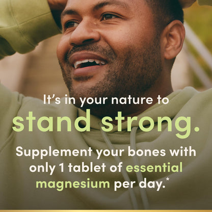 Nature's Bounty Magnesium 500 mg Tablets | 200 Count – Bone & Muscle Health