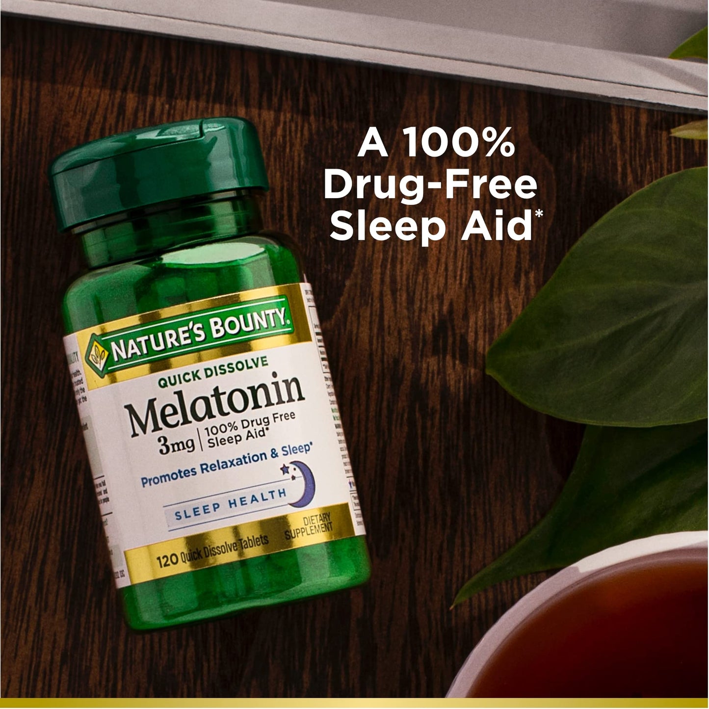 Nature's Bounty Melatonin 3 mg, 120 Count — Quick Dissolve
