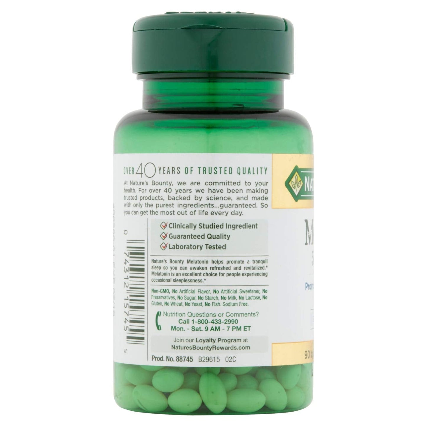 Nature's Bounty Super Strength Melatonin 5 mg Softgels 90 ea (Pack of 4) – Sleep Support