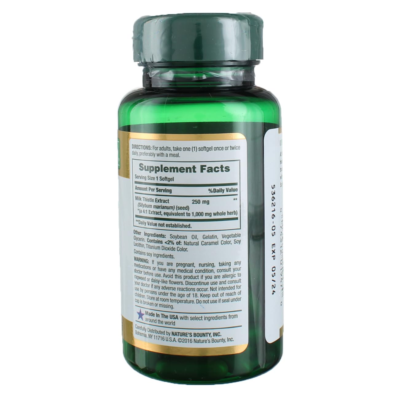 Nature's Bounty Milk Thistle 1000 mg - 50 Softgels (3 Pack)