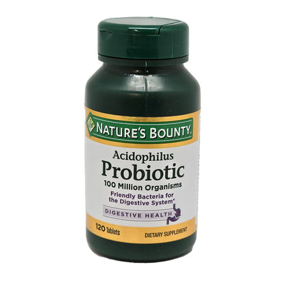 Nature's Bounty Probiotic Acidophilus Tablets, 120 Count