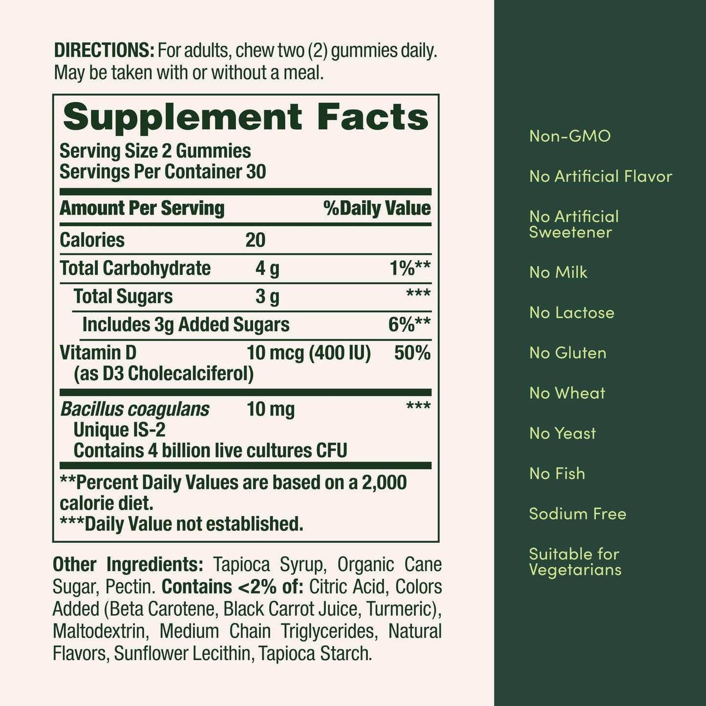 Nature's Bounty Probiotic Gummies - Immune Support & Digestive Health, Pineapple/Raspberry/Orange, 60 Count