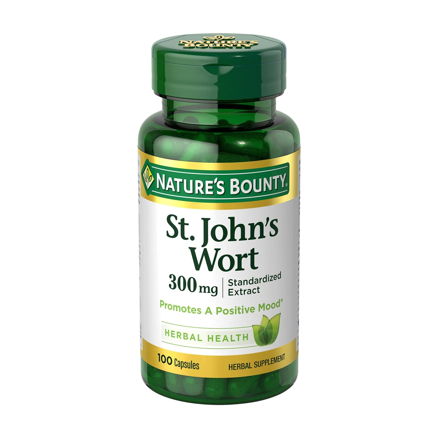Nature's Bounty St. John's Wort 300 mg Caps, 100 ct - Mood Support
