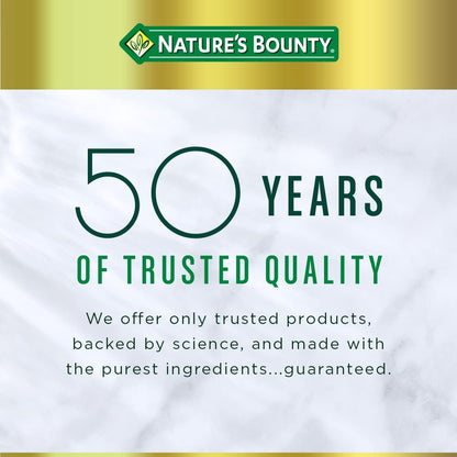 Nature's Bounty Zinc 50 mg Caplets – Unflavored, 100 Count (Pack of 2)
