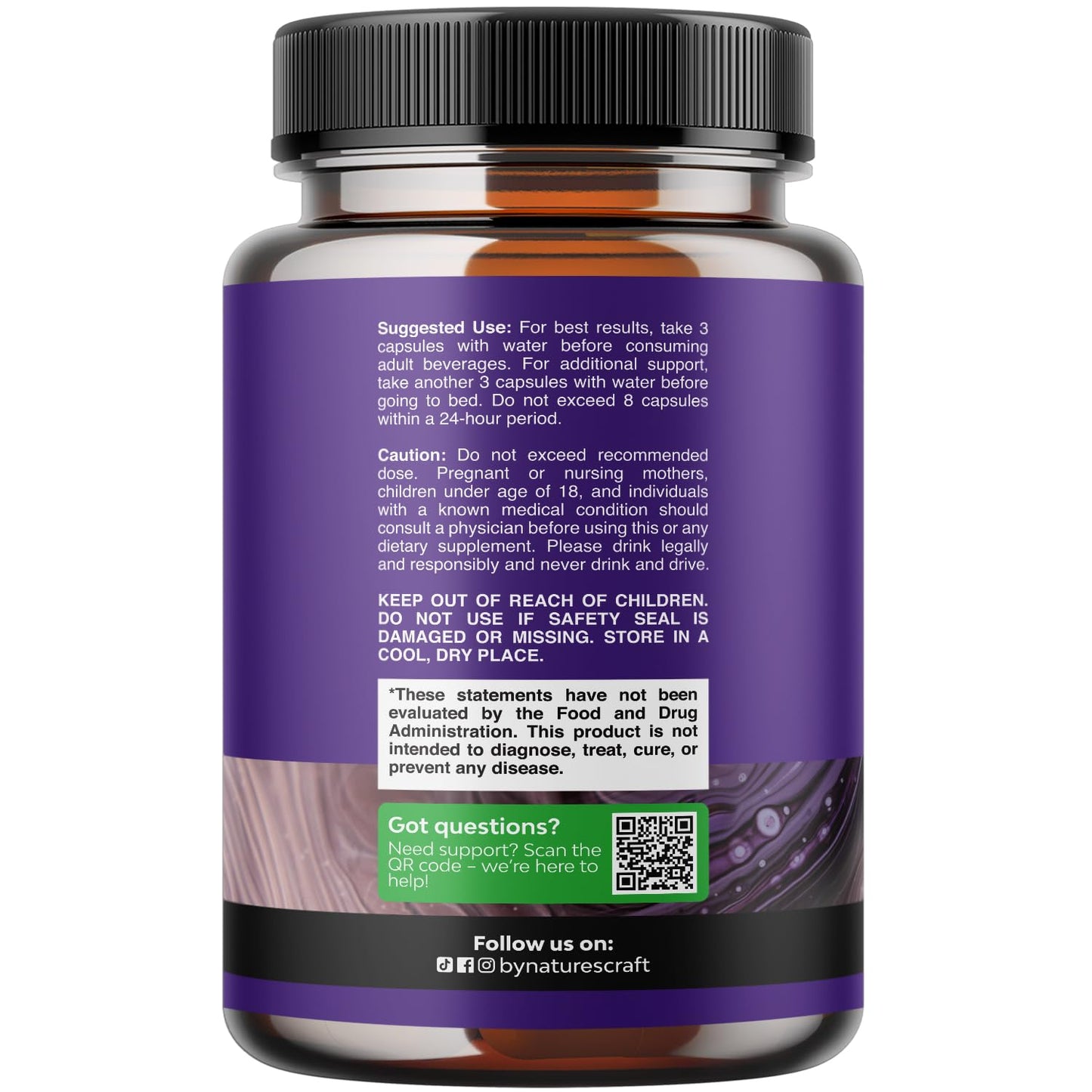 Natures Craft Re-Hydration Pills for After Drinking Recovery - DHM + Milk Thistle, Prickly Pear & Electrolytes (120 Count)