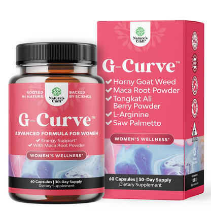 Nature's Craft G-Curve Butt & Breast Pills - Saw Palmetto & Horny Goat Weed (60 Count)