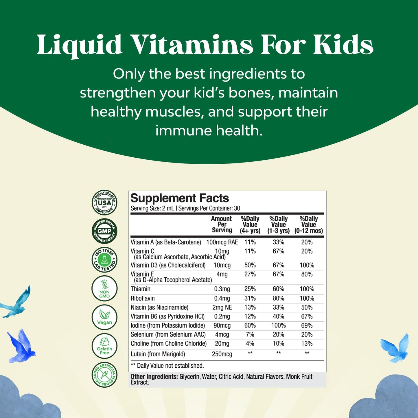 Natures Craft Liquid Multivitamin for Kids Immunity Support - 3 Pack