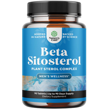 Natures Craft Plant Sterols Complex with Beta Sitosterol – Prostate Support, 500mg, 90 Tablets