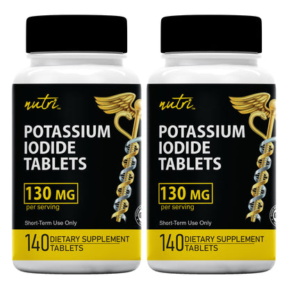 Potassium Iodide Tablets 130 mg – 280-Count | Nature's Fusions KI Pills