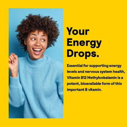 Nature's Life B12 Drops 5000 mcg – Liquid Vitamin B12 (Methylcobalamin) – Mixed Berry – Sugar Free