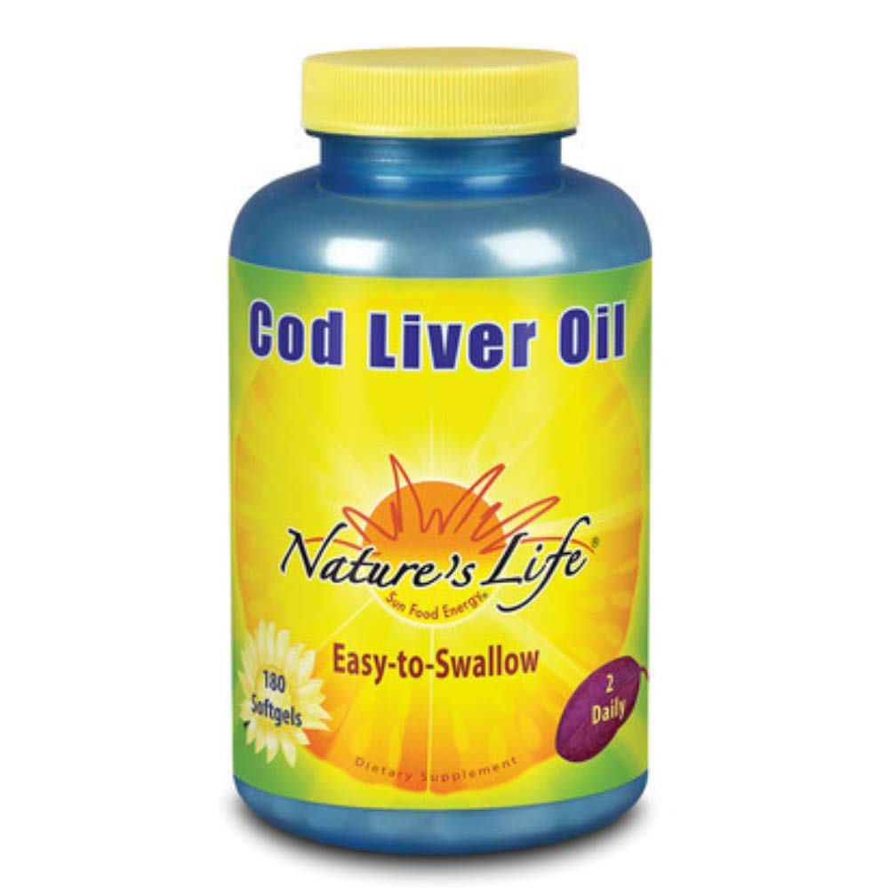 Nature's Life Cod Liver Oil Concentrate 180 ct | Vitamin A, Vitamin D & Essential Fatty Acids