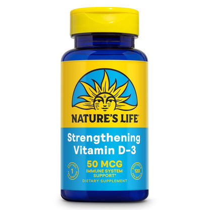 Nature's Life Vitamin D3 2000 IU – Bone Health & Immune Support (120 Servings)