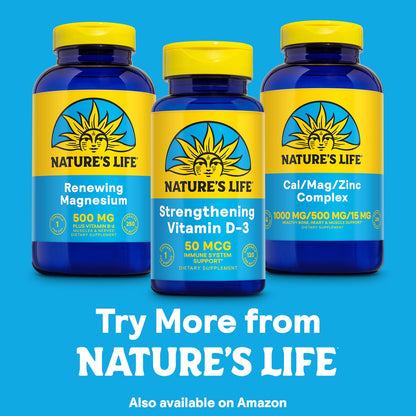 Nature's Life Vitamin D3 2000 IU – Bone Health & Immune Support (120 Servings)