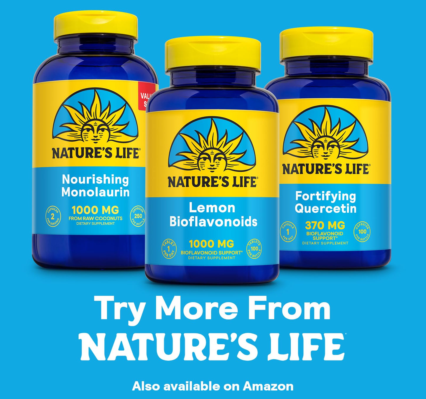 Nature's Life Lemon Bioflavonoids 1000mg – Citrus Bioflavonoids with Hesperidin & Rutin