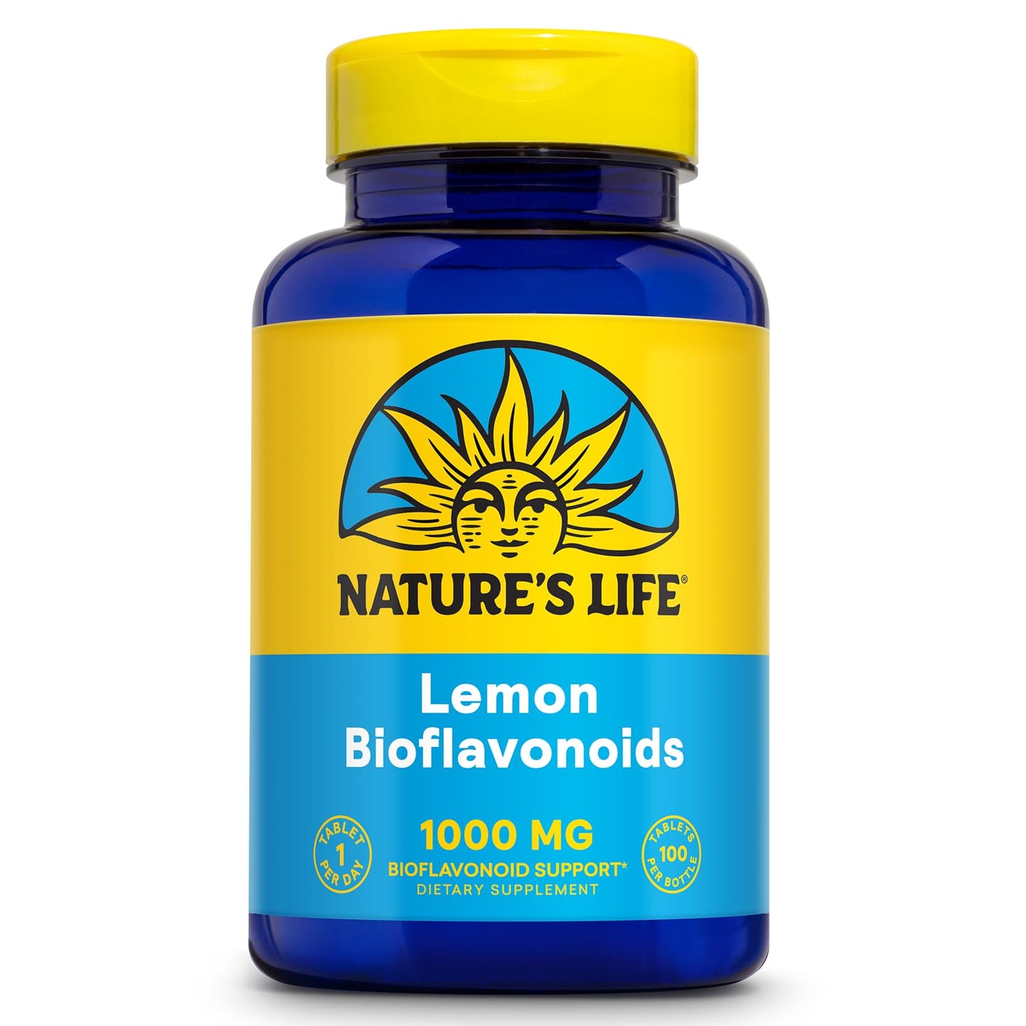 Nature's Life Lemon Bioflavonoids 1000mg – Citrus Bioflavonoids with Hesperidin & Rutin