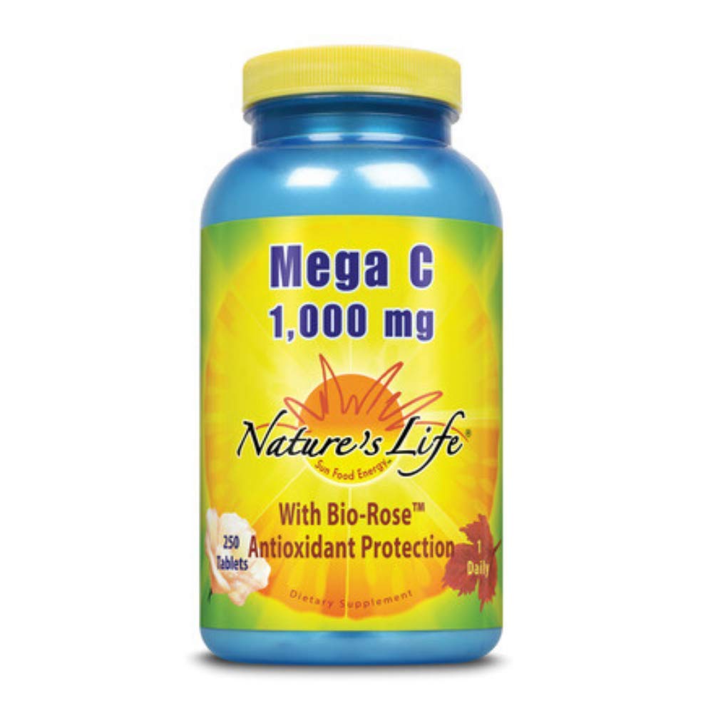 Nature's Life Mega C 1,000 | 250 ct - Vitamin C Supplement
