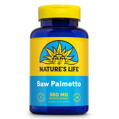 Nature's Life Saw Palmetto for Men 580mg – Prostate & Urinary Support