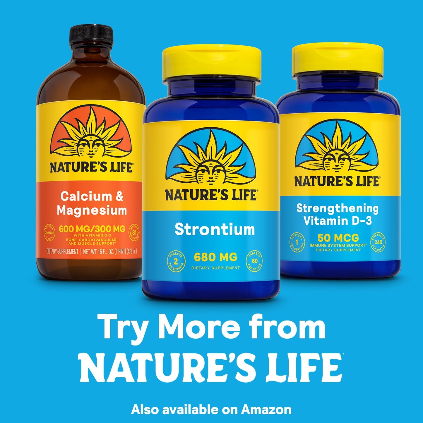 NATURE'S LIFE Strontium Citrate 680mg – Chelated Strontium Supplement