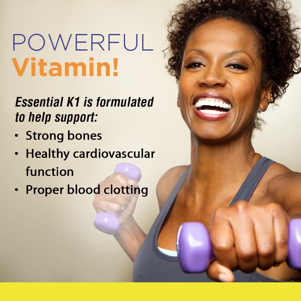 Nature's Life Vitamin K 1000mcg (Phylloquinone K-1) – Bone Health & Cardiovascular Support | 50CT