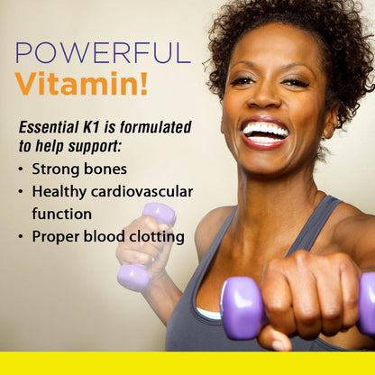 Nature's Life Vitamin K 1000mcg (Phylloquinone K-1) – Bone Health & Cardiovascular Support | 50CT