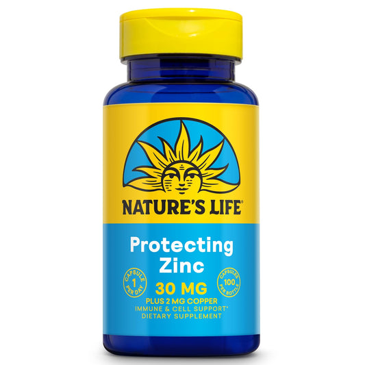 Nature's Life Zinc Picolinate 30mg + Copper 2mg – Immune, Cardiovascular & Skin Support BritishVita | Premium UK Vitamins & Wellness Supplements