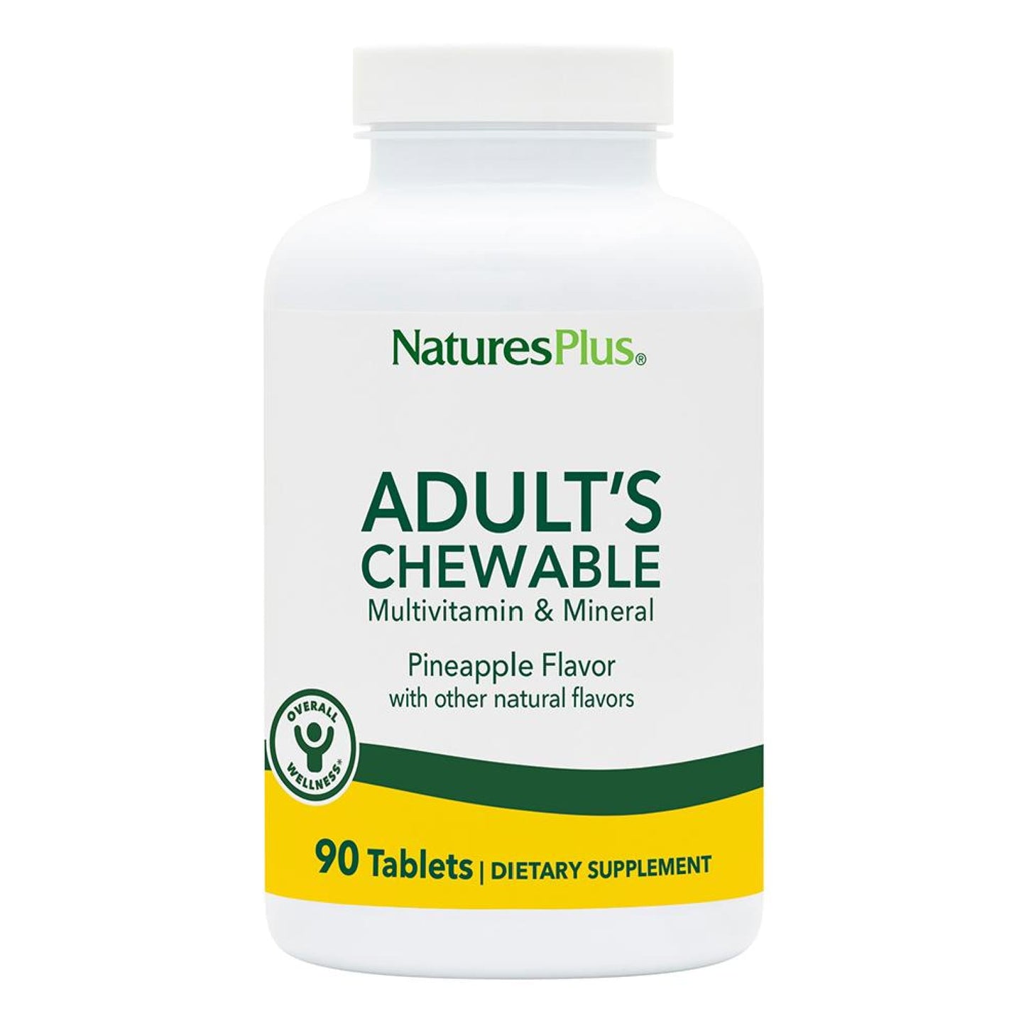 Natures Plus Pineapple Chewable Multivitamin - 90 Vegetarian Tablets