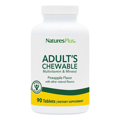Natures Plus Pineapple Chewable Multivitamin - 90 Vegetarian Tablets