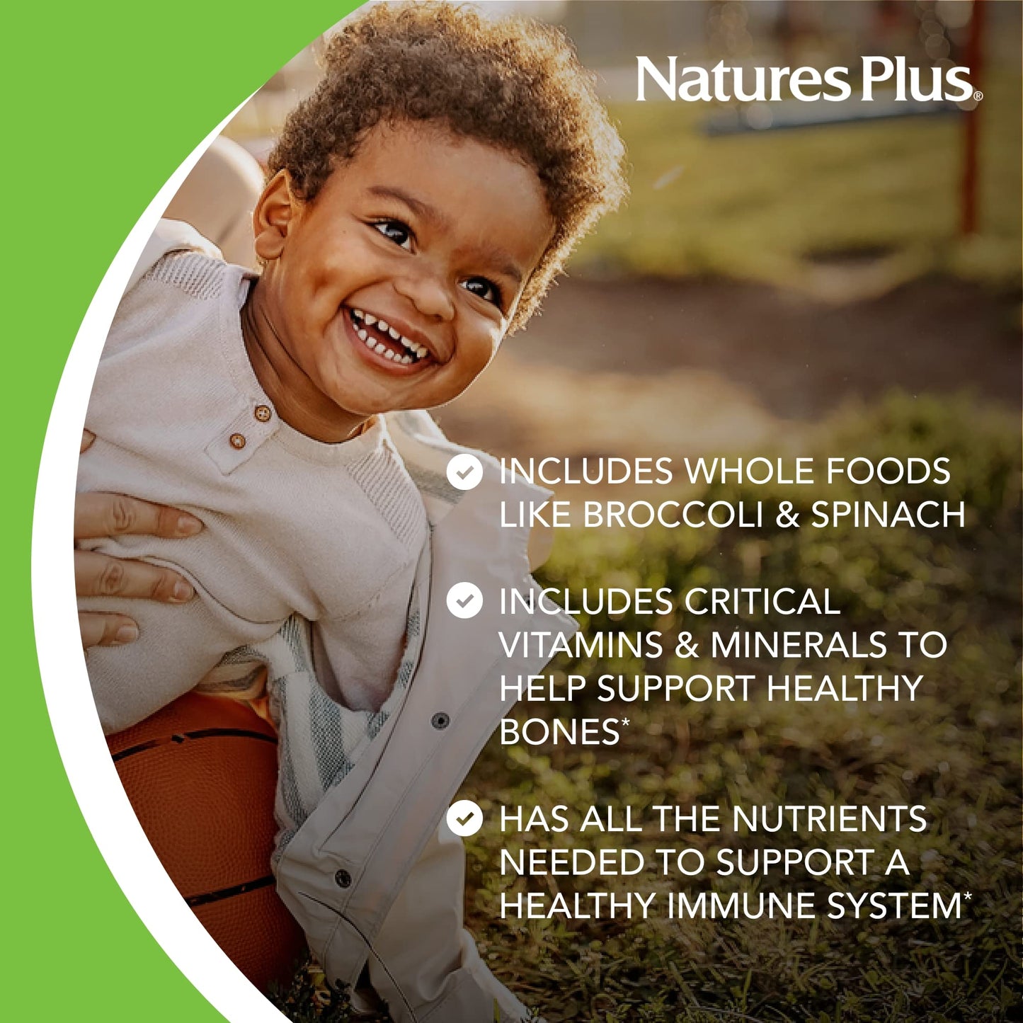 Natures Plus Animal Parade Kids Multivitamin – Cherry Chewables, 90 Animal-Shaped Tablets, Gluten Free & Vegetarian | 45 Servings