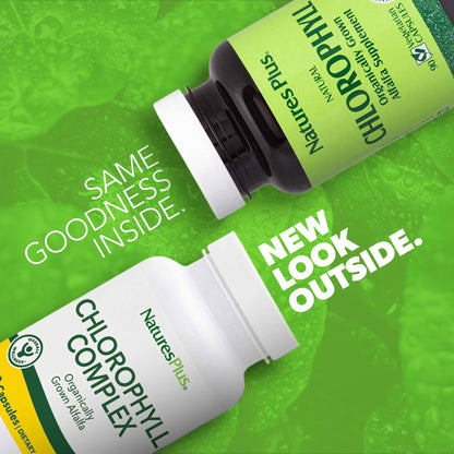Natures Plus Chlorophyll Complex - 90 Vegan Capsules | General Well-Being