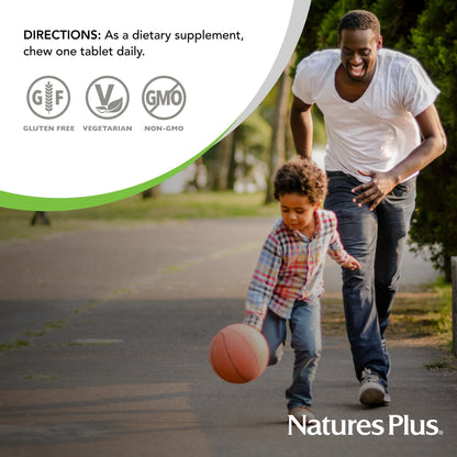Natures Plus D & K Complex - 60 Mixed Berry Chewables | Supports Calcium Metabolism