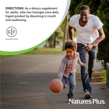Natures Plus Adults Dental Care Probiotic – Teeth & Gum Health Peppermint Lozenges (60 Count)