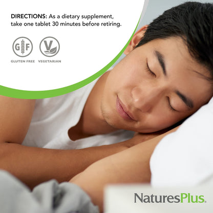 Natures Plus 3 mg Melatonin – Rapid & Sustained Release, 60 Bi-Layered Tablets