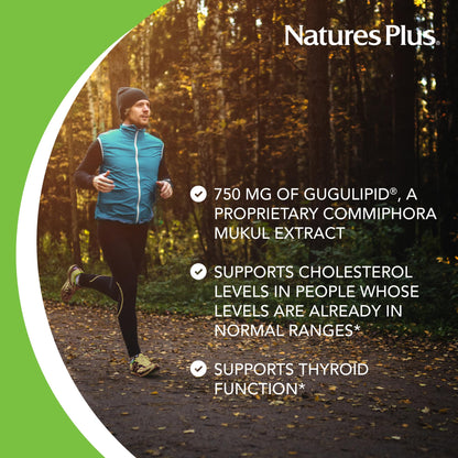 Natures Plus Gugulipid 1000 mg Extended Release - 30 Vegan Tablets