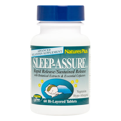 Natures Plus 3 mg Melatonin – Rapid & Sustained Release, 60 Bi-Layered Tablets