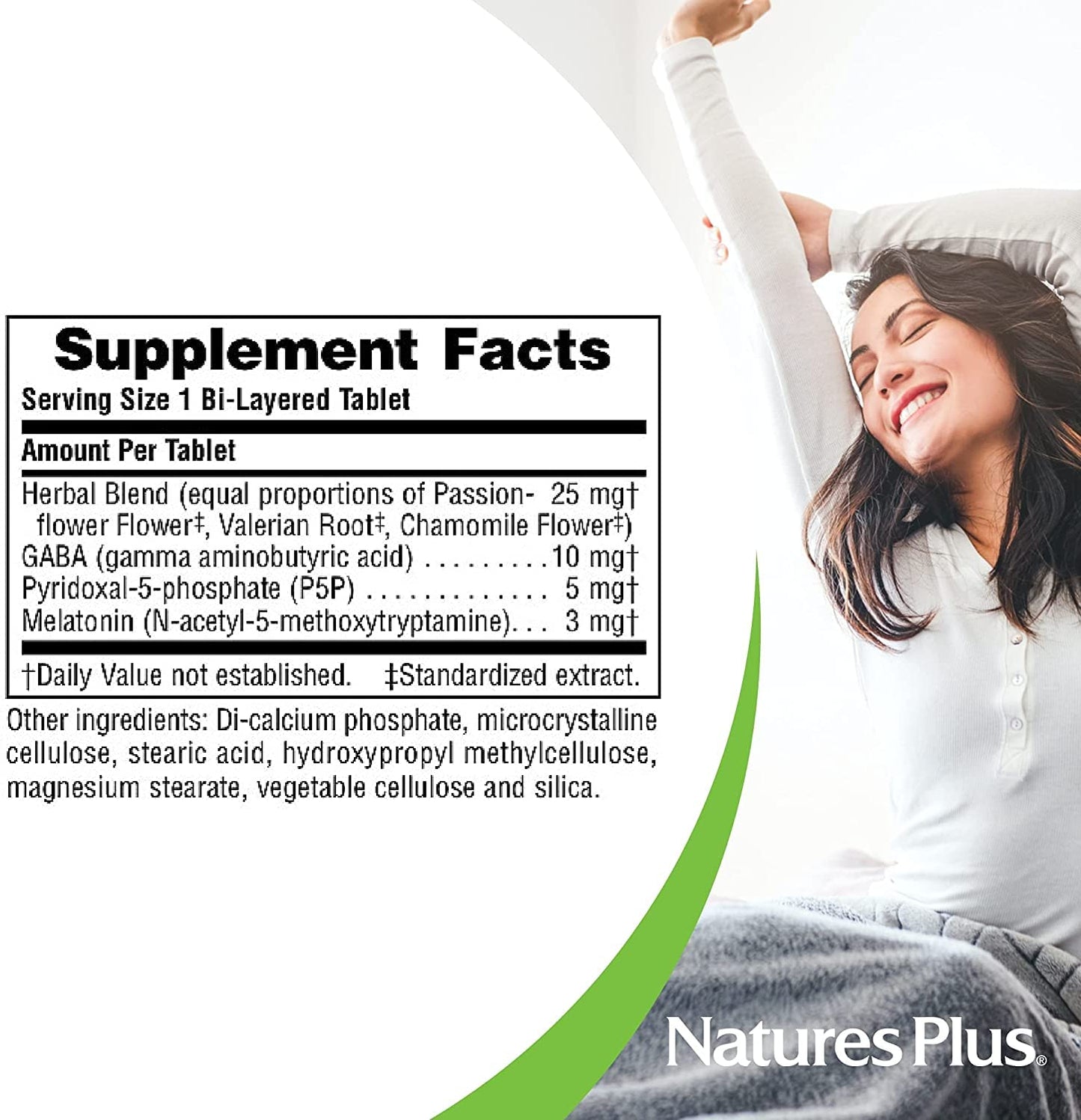 Natures Plus Melatonin 3 mg | Rapid & Sustained Release, Chamomile, Vegetarian & Gluten-Free