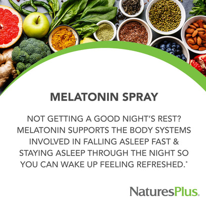 Natures Plus Melatonin Lipoceutical Spray - 1.5 mg, 2 fl oz, Peppermint Flavor