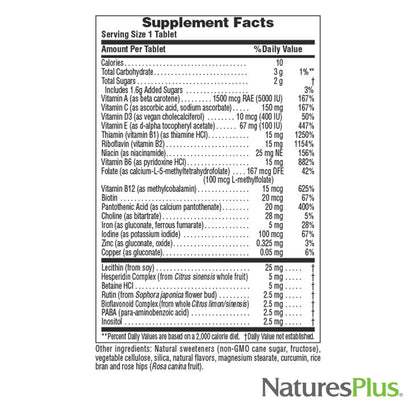 Natures Plus Pineapple Chewable Multivitamin - 90 Vegetarian Tablets