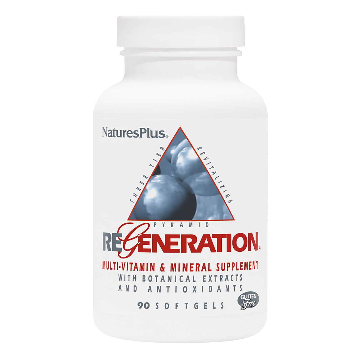 Natures Plus Regeneration Multivitamin - 90 Softgels | Potent Botanical Extracts, Minerals & Antioxidants | Gluten Free | 30 Servings