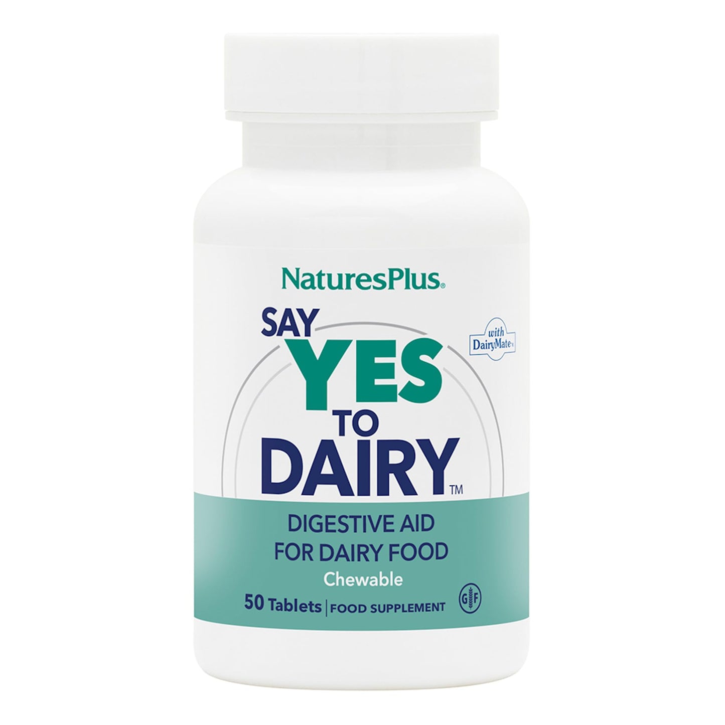 Natures Plus Say Yes to Dairy - 50 Chewable Lactase Enzyme Tablets