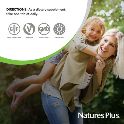 Natures Plus Source of Life Garden Organic Women's Multivitamin - 30 Vegan Tablets