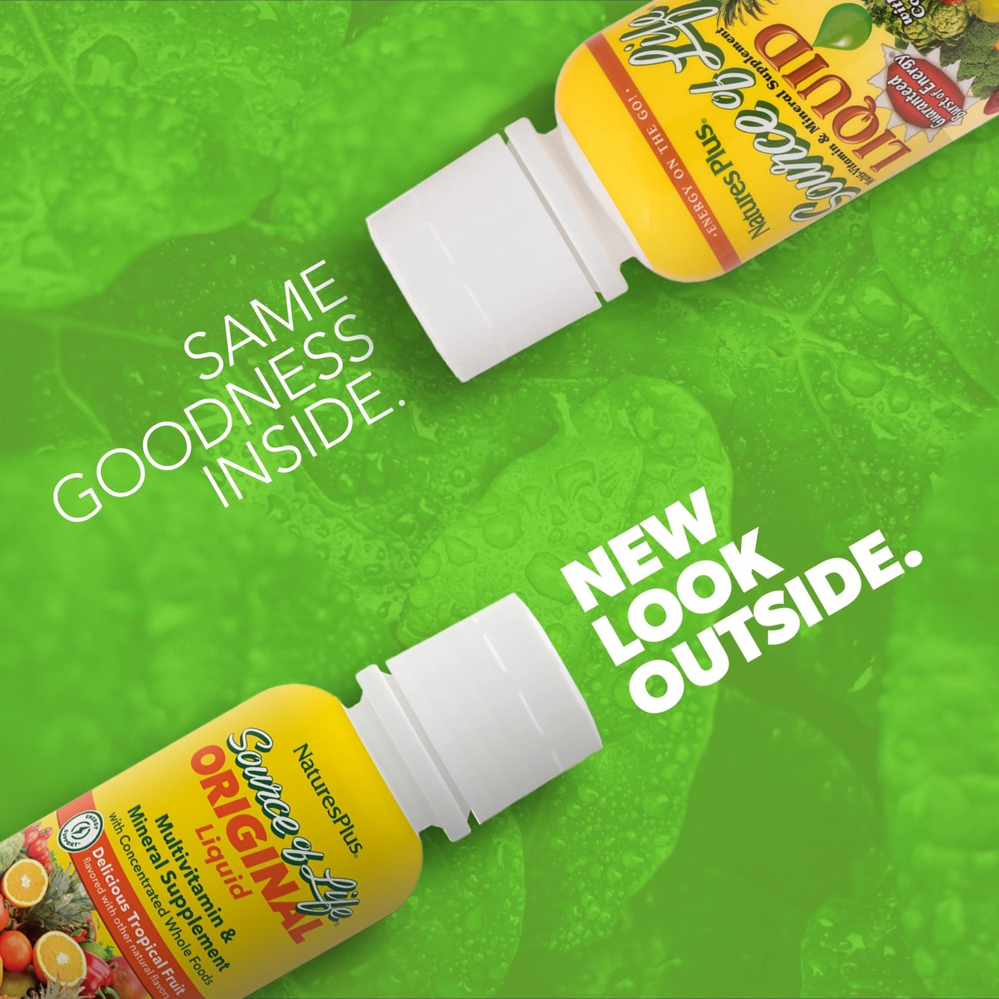 Natures Plus Source of Life Liquid Tropical Fruit – 8 fl oz | Multivitamin & Mineral (Gluten Free, Vegetarian)