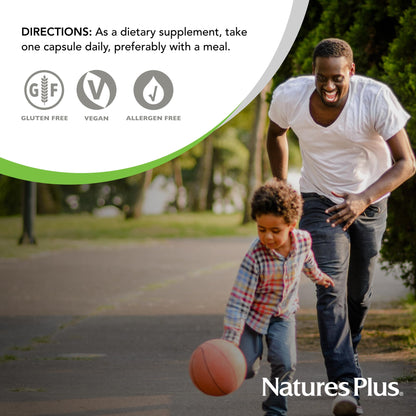 Natures Plus Super B50-90 Vegetarian Capsules – High Potency B Complex Vitamin Supplement | Brain & Energy Support | Gluten-Free | 90 Servings